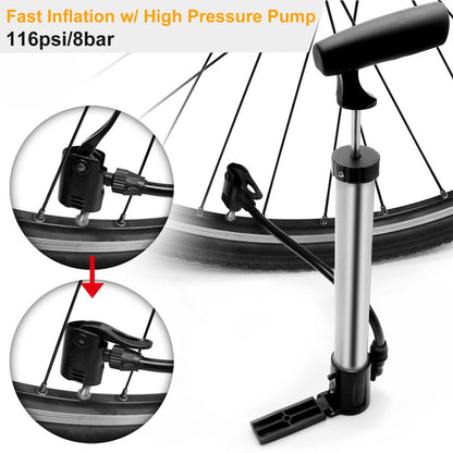 GemGear mini bike pump with mount frame, portable bicycle inflator for mountain/road bikes on Tampa Home & Garden Store