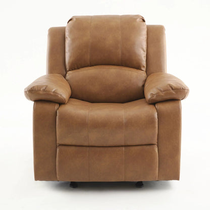 Charlotte Glider Recliner leather chair brown with back and arms Unique Piece Furniture on Tampa Home & Garden Store