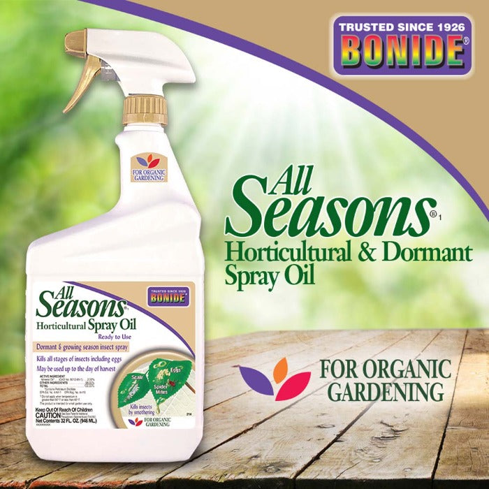 All Seasons Horticultural & Dormant Spray Oil bottle by Bonide, ready-to-use organic gardening on Tampa Home & Garden Store