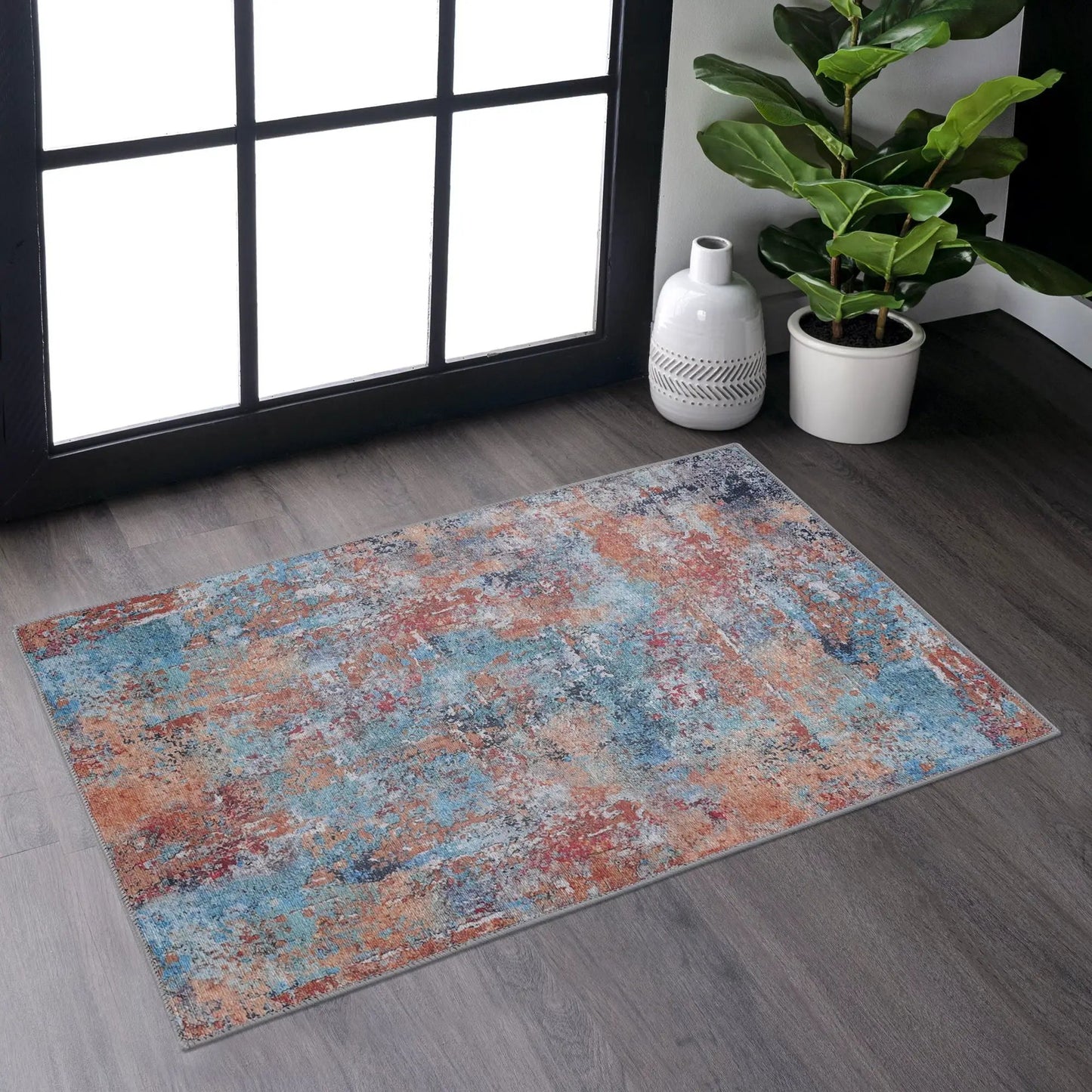 Maval Machine Washable Area Rug for Every Room