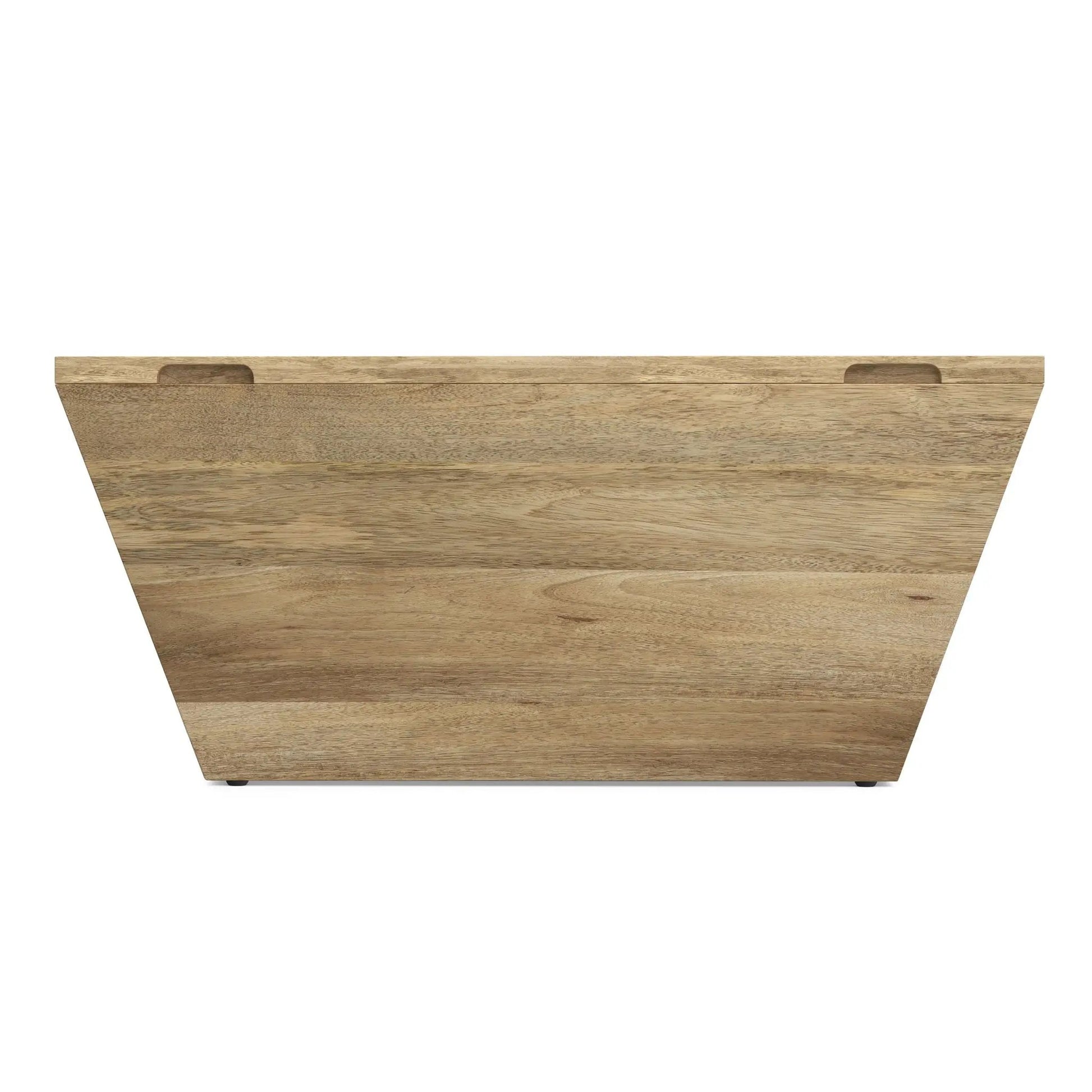 Abba handcrafted coffee table, natural oak with recessed side handles by Unique Piece Furniture on Tampa Home & Garden Store