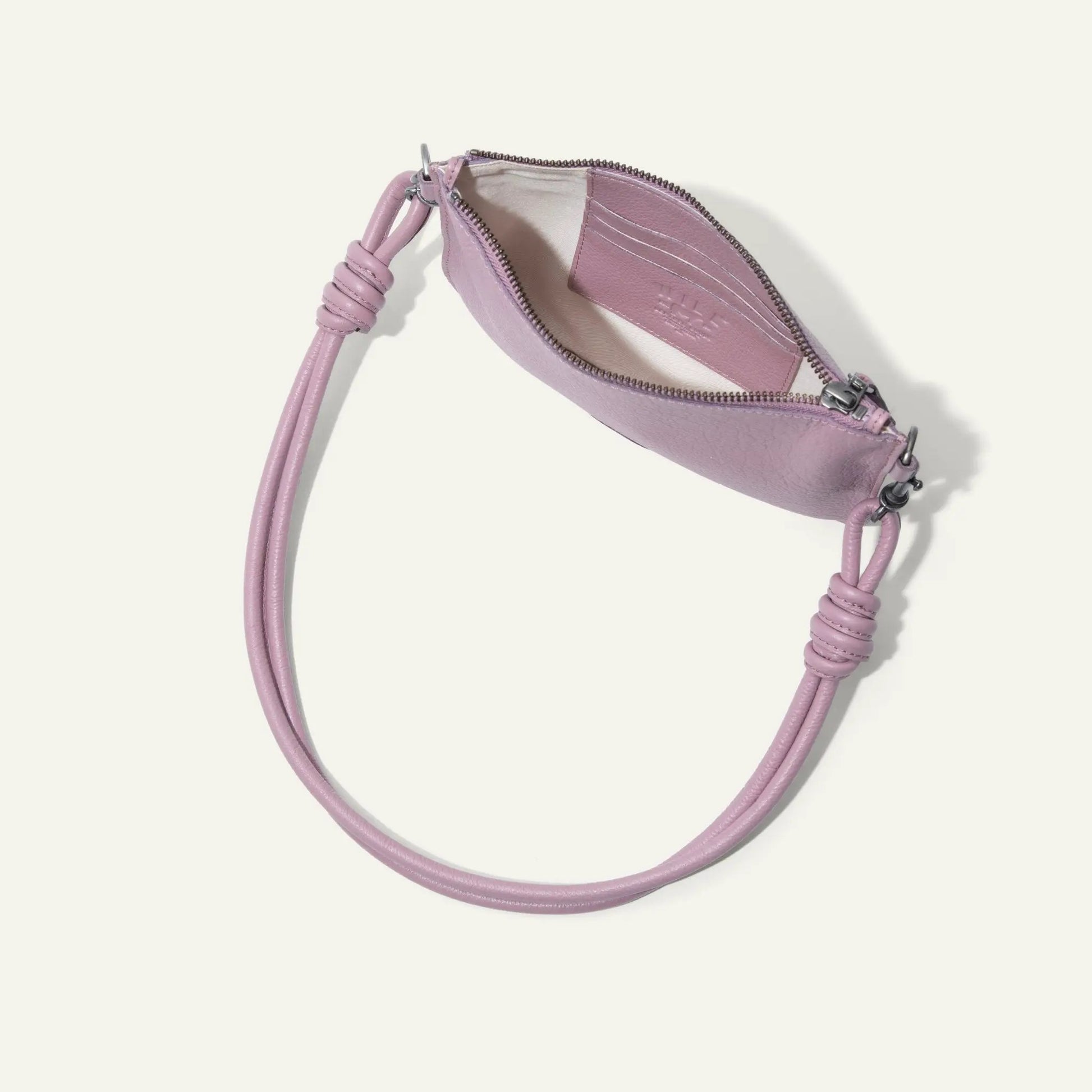 Turin Convertible Zip Pouch lavender Italian leather by Will Leather Goods on Tampa Home & Garden Store