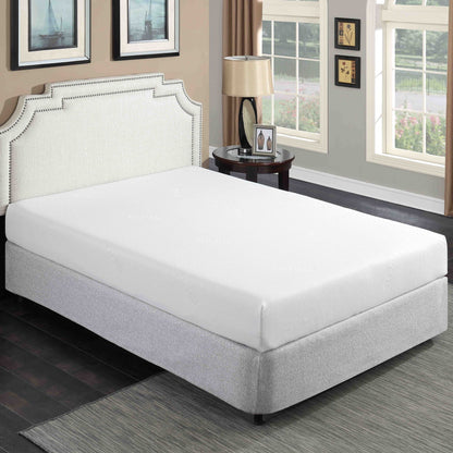 8-inch Plush Gel Memory Foam Mattress Aloe Vera Cover by HouseOfZazla on bed on Tampa Home & Garden Store