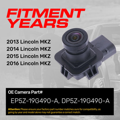 Backup camera Master Tailgaters OE for Lincoln MKZ (2013–2016), DP5Z-19G490-A on Tampa Home & Garden Store