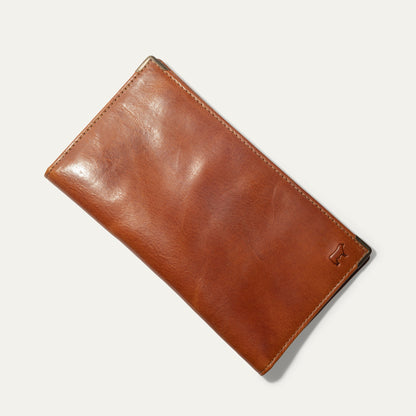 William Pocket Secretary Wallet by Will Leather Goods, leather card case with stitching on Tampa Home & Garden Store
