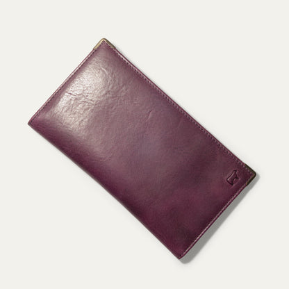 William Pocket Secretary Wallet, burgundy leather card case by Will Leather Goods on Tampa Home & Garden Store