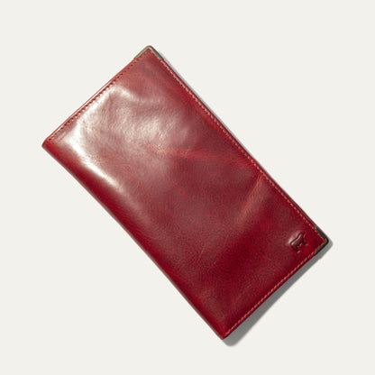 William Pocket Secretary Wallet red leather card case by Will Leather Goods on Tampa Home & Garden Store