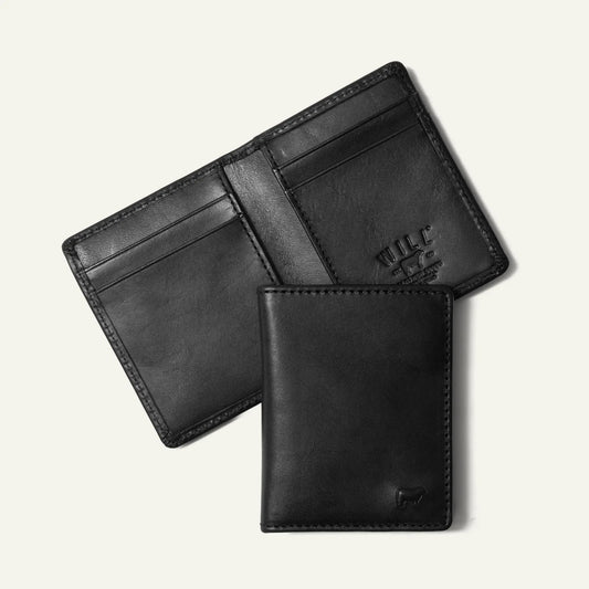 Front Pocket Wallet Noir with Card Slots two black leather wallets by Will Leather Goods on Tampa Home & Garden Store