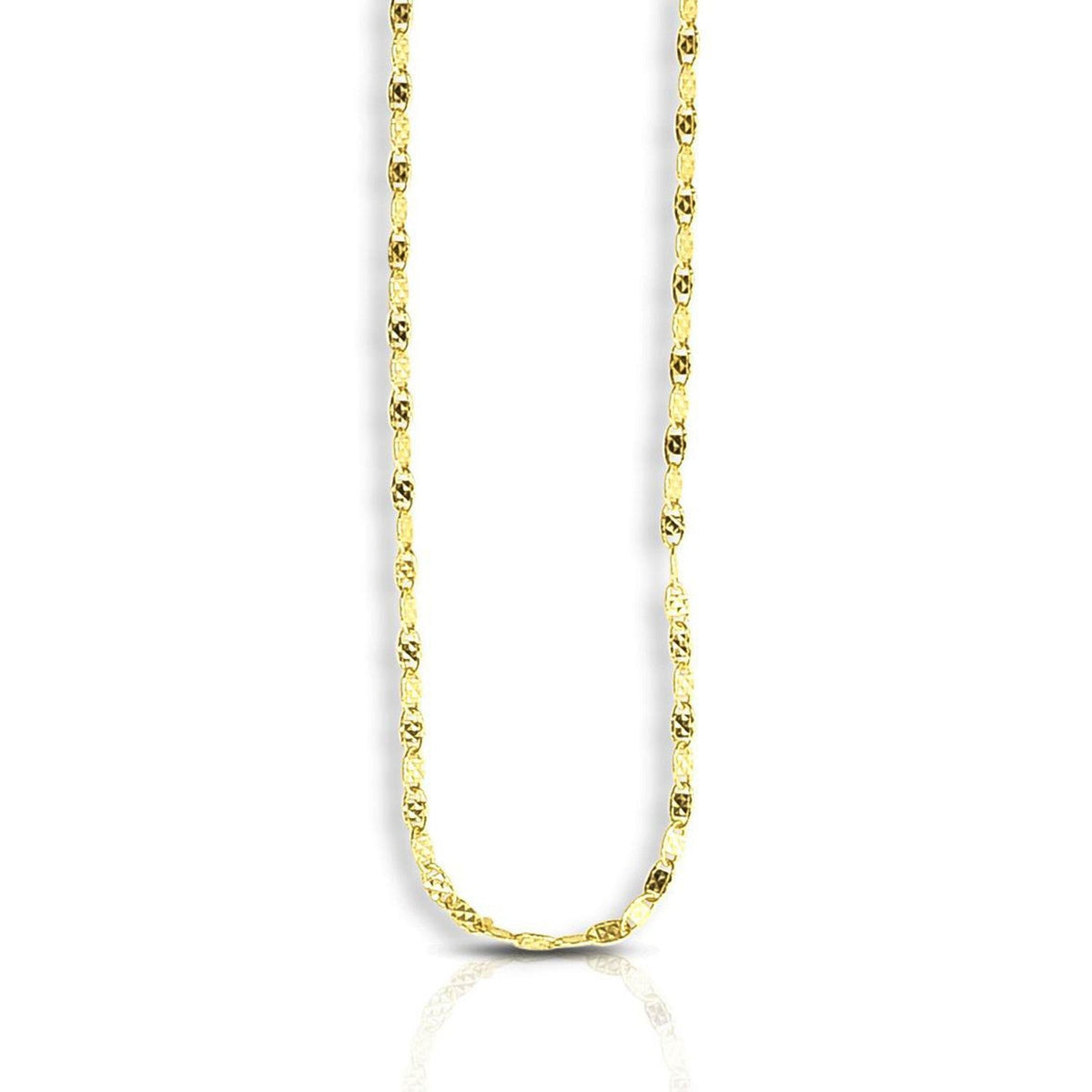 14k yellow gold sparkle Valentino chain necklace 1.70 mm by Bids.com on Tampa Home & Garden Store