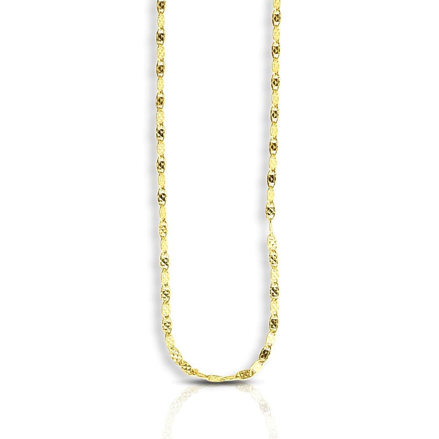 14k yellow gold sparkle Valentino chain necklace 1.70 mm by Bids.com on Tampa Home & Garden Store