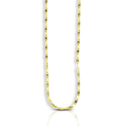 14k yellow gold sparkle Valentino chain necklace 1.70 mm by Bids.com on Tampa Home & Garden Store