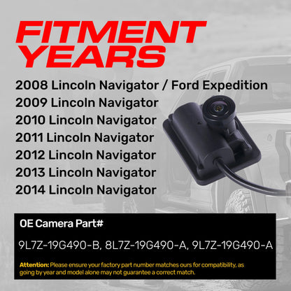 Master Tailgaters OE backup camera for Lincoln Navigator / Ford Expedition black 8L7Z-19G490-A on Tampa Home & Garden Store