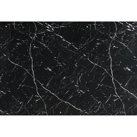 Jhoanna 5 Piece Dining Table Set Black marble finish by Unique Piece Furniture on Tampa Home & Garden Store