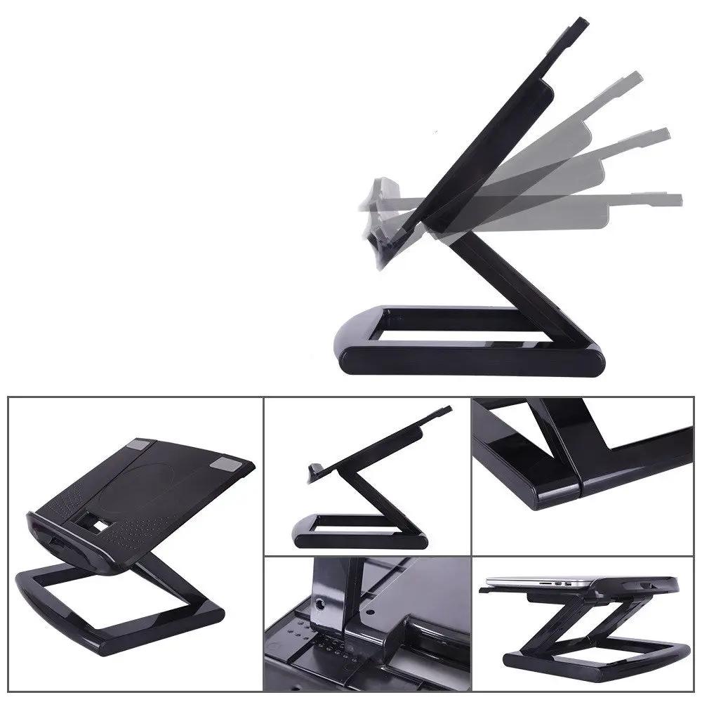 FLIPSTYLEZLLC portable notebook computer stand, black, adjustable folding design on Tampa Home & Garden Store