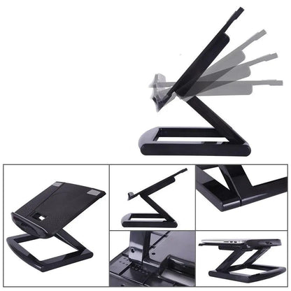 FLIPSTYLEZLLC portable notebook computer stand, black, adjustable folding design on Tampa Home & Garden Store