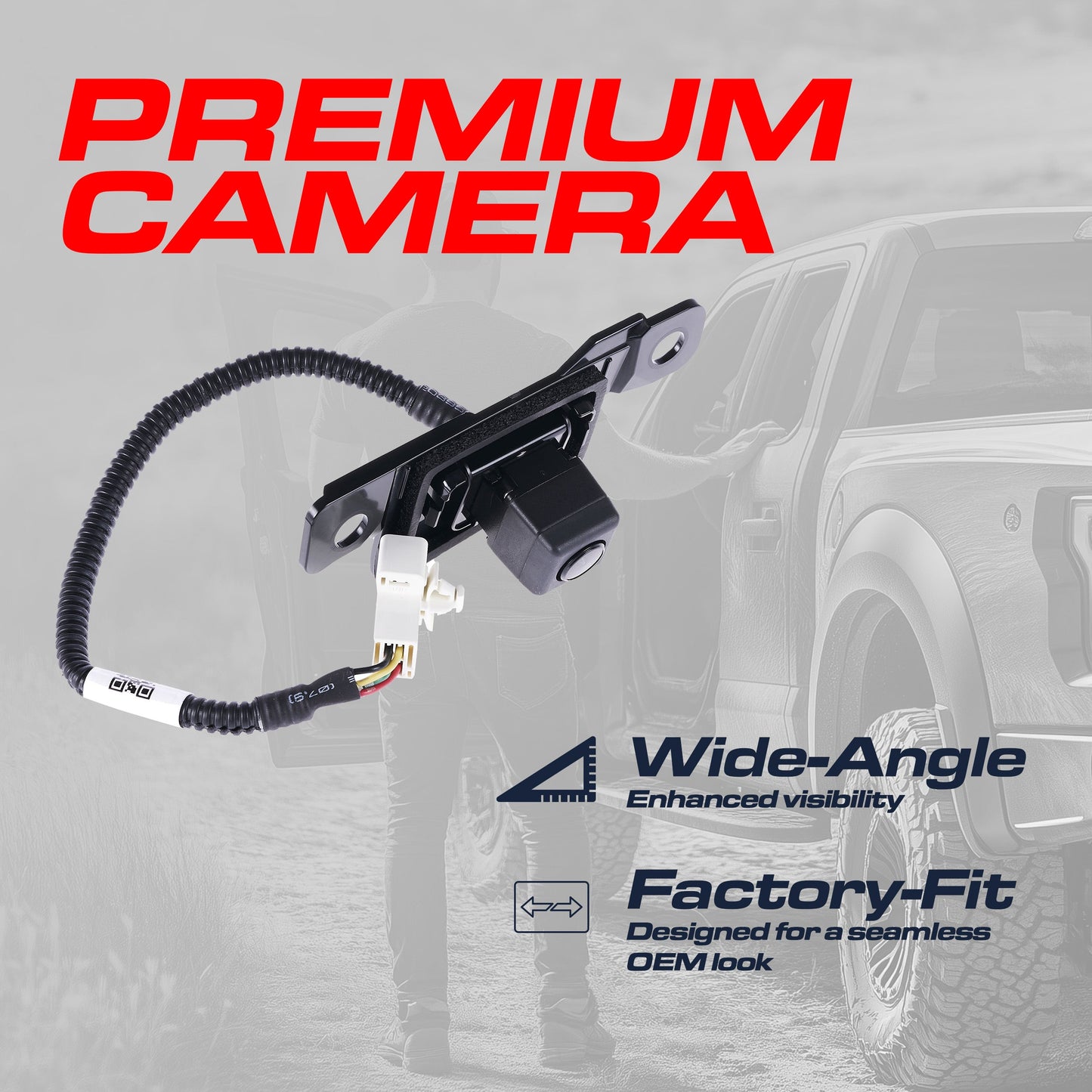 Backup camera from Master Tailgaters for Lexus RX 350/400h, black housing with wiring harness on Tampa Home & Garden Store