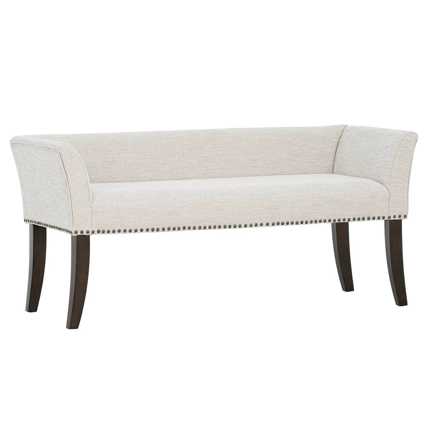 Welburn Upholstered Bench With Padded Back