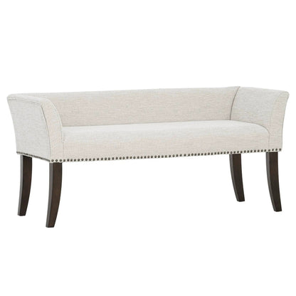 Welburn Upholstered Bench With Padded Back