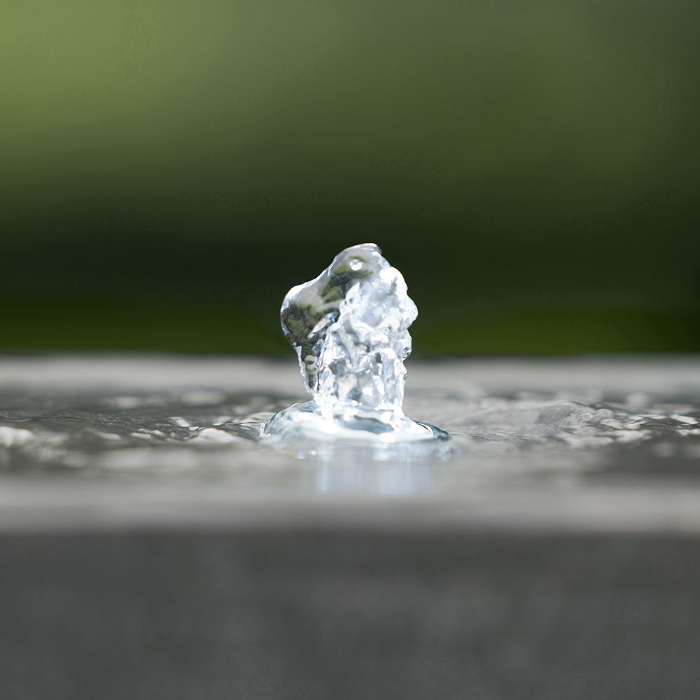Indoor Outdoor Water Fountain Unique Broken Urn Fountain by HouseOfZazla, clear crystal resin on Tampa Home & Garden Store