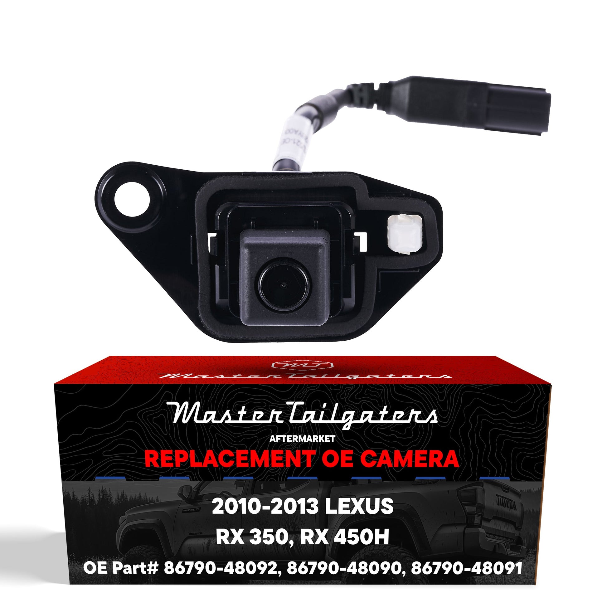 Master Tailgaters OEM backup camera for Lexus RX 350 RX 450h (2010-2013) with wiring harness on Tampa Home & Garden Store