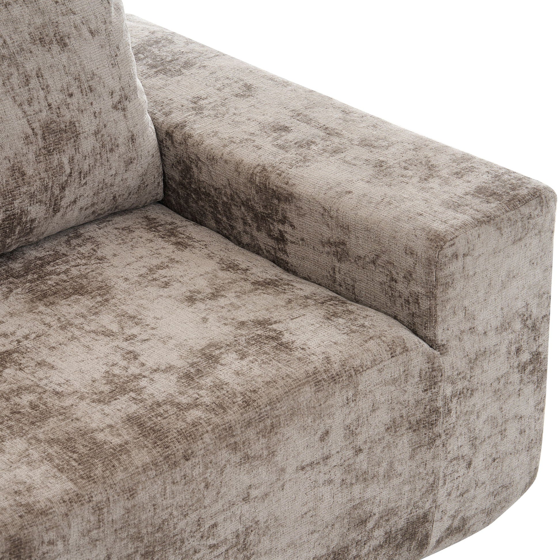 Modular Cloud Sectional Sofa Set beige textured upholstery with deep seats U-shaped on Tampa Home & Garden Store