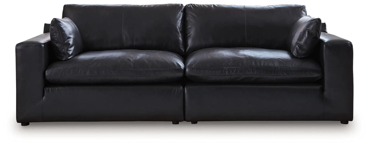 Emilia Sectional Sofa with Leather Accents
