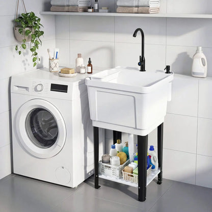 14.5 Gal Utility Sink with Rotating Faucet