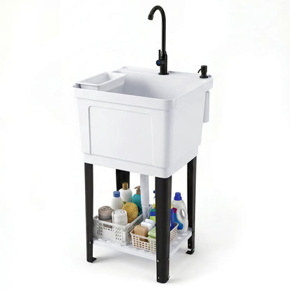 14.5 Gal Utility Sink with Rotating Faucet