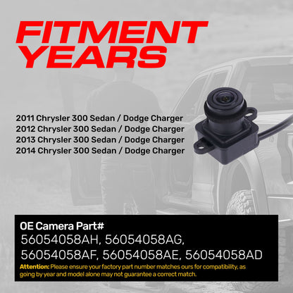 Master Tailgaters backup camera for Chrysler 300/Dodge Charger 2011-2014, 56054058AD–AH on Tampa Home & Garden Store