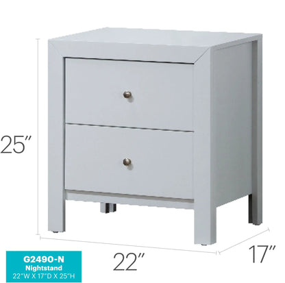 Charming Nightstand with Drawers, Modern Wood