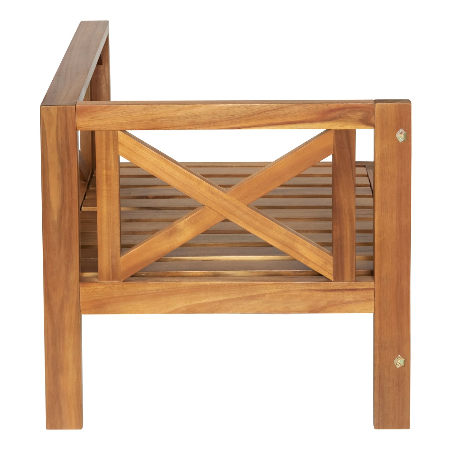 Acacia Wood Outdoor Patio Sectional Sofa Set