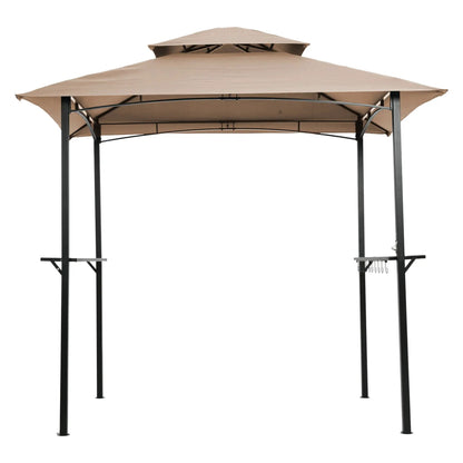 Outdoor Grill Gazebo and Double Tier Canopy