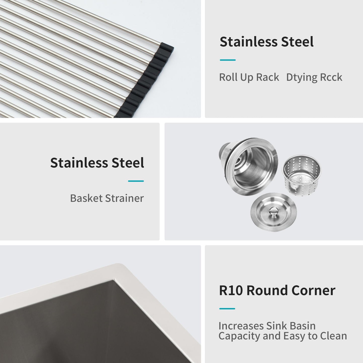 Modern Double Bowl Undermount Sink And Steel