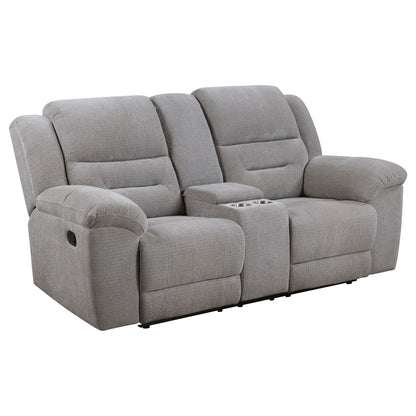 Sebring Gray Manual Reclining Sofa And Loveseat