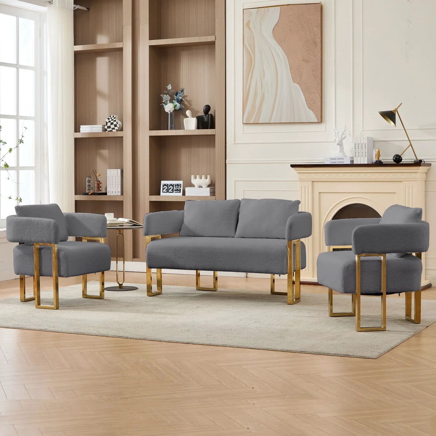 Decorative Upholstered Side Chair for Living Room