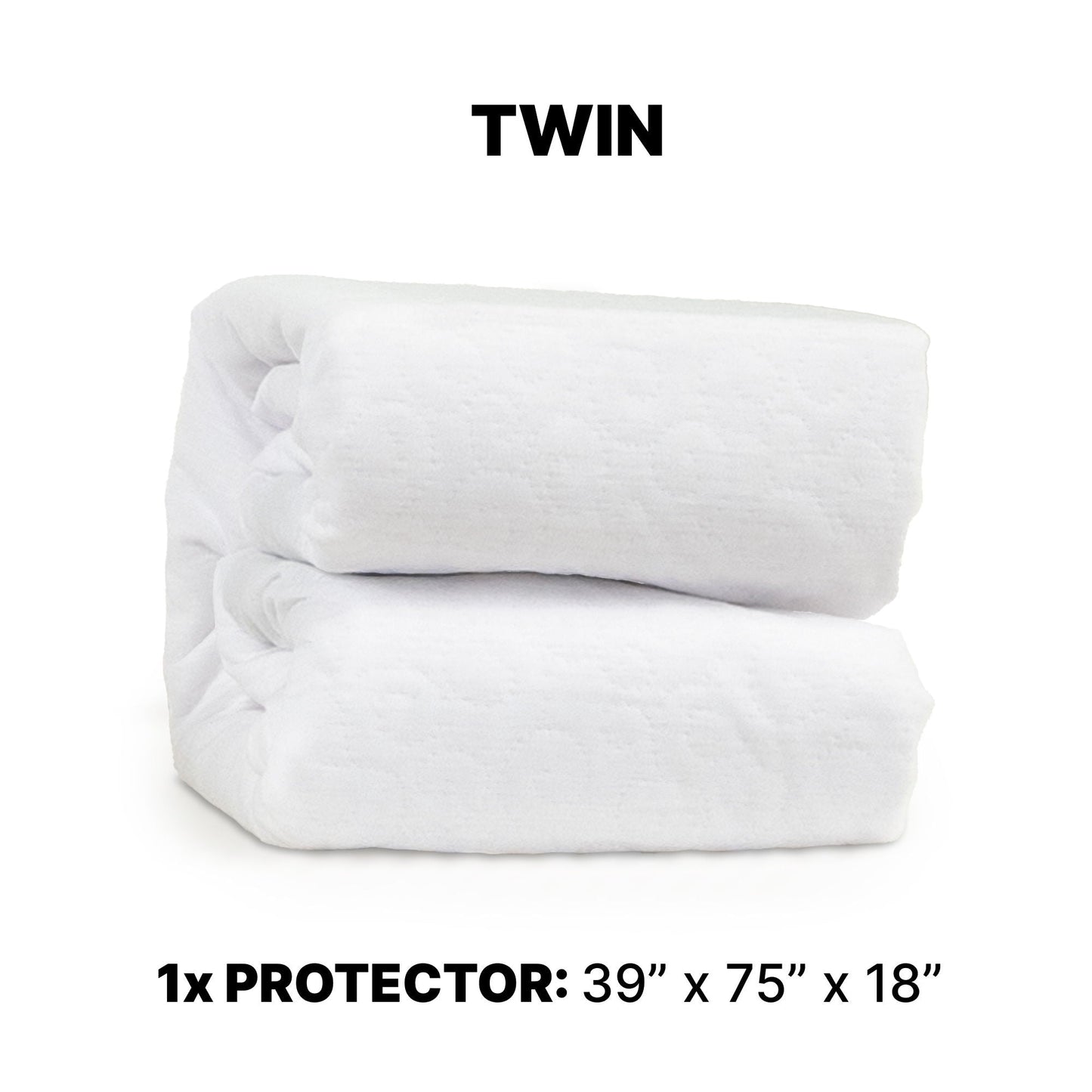 HouseOfZazla Ghostprotector waterproof mattress protector with soft knit top and elastic edges on Tampa Home & Garden Store