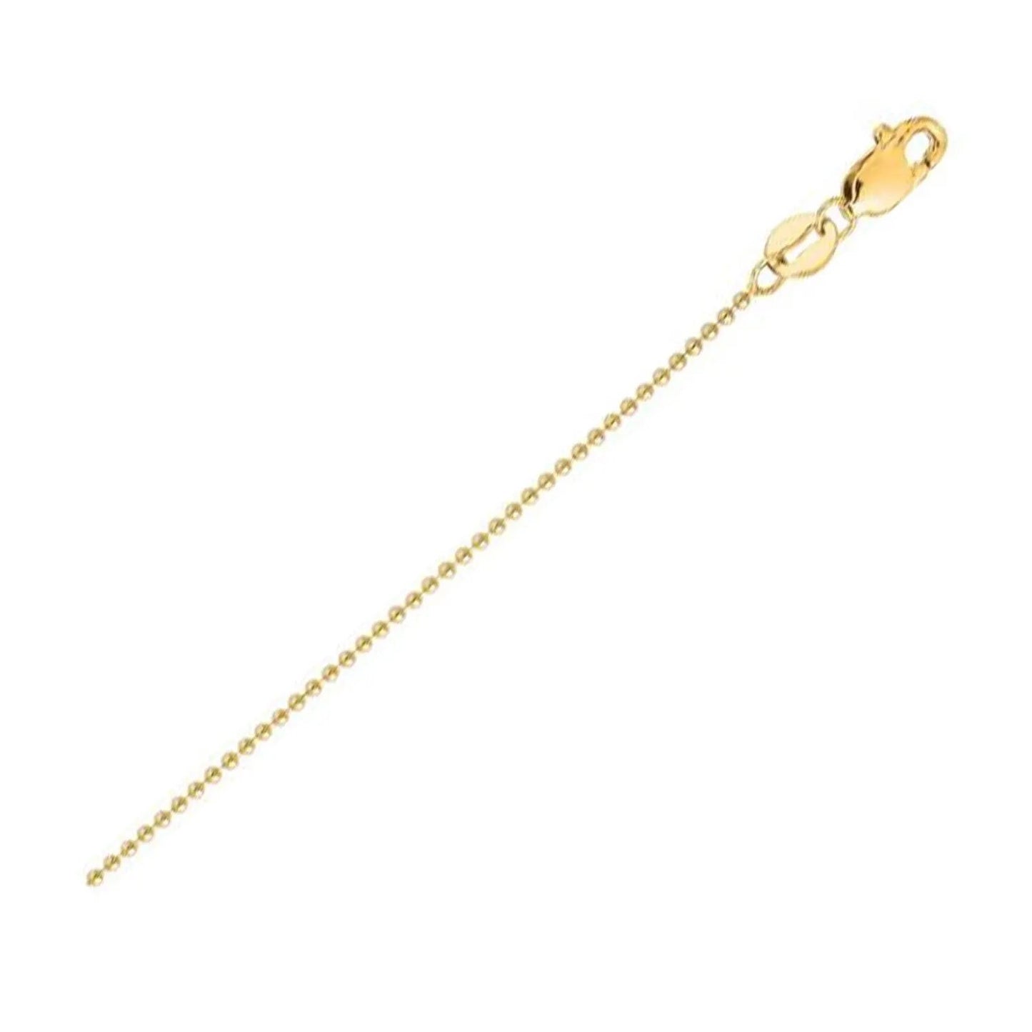 14k yellow gold bead chain necklace 2.50 mm with lobster clasp by Bids.com on Tampa Home & Garden Store
