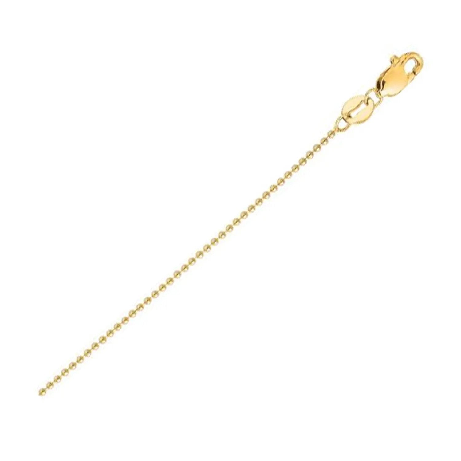 14k yellow gold bead chain necklace 2.50 mm with lobster clasp by Bids.com on Tampa Home & Garden Store