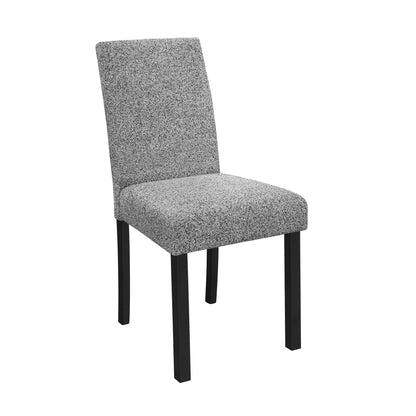 Sarang dining chair in grey textured fabric with black legs by Unique Piece Furniture on Tampa Home & Garden Store