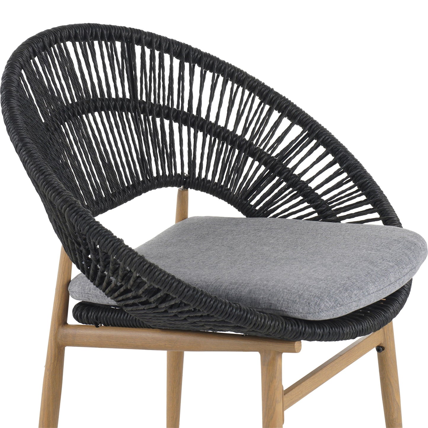 Cyril Rustic Modern Outdoor Papasan Dining Chair