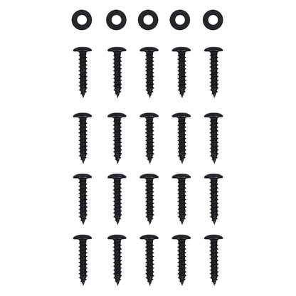 Table bases hardware: black screws with washers arranged in a neat grid, HouseOfZazla on Tampa Home & Garden Store