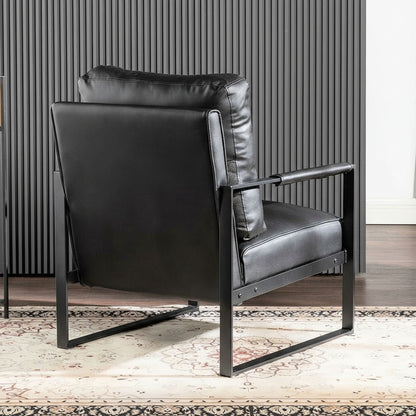 Mid Century Modern Chair With a Metal Frame