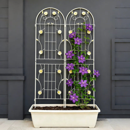 Metal Garden Trellis for Climbing Plants Outdoor