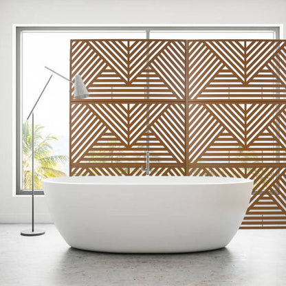 Freestanding Metal Privacy Screen and Stand