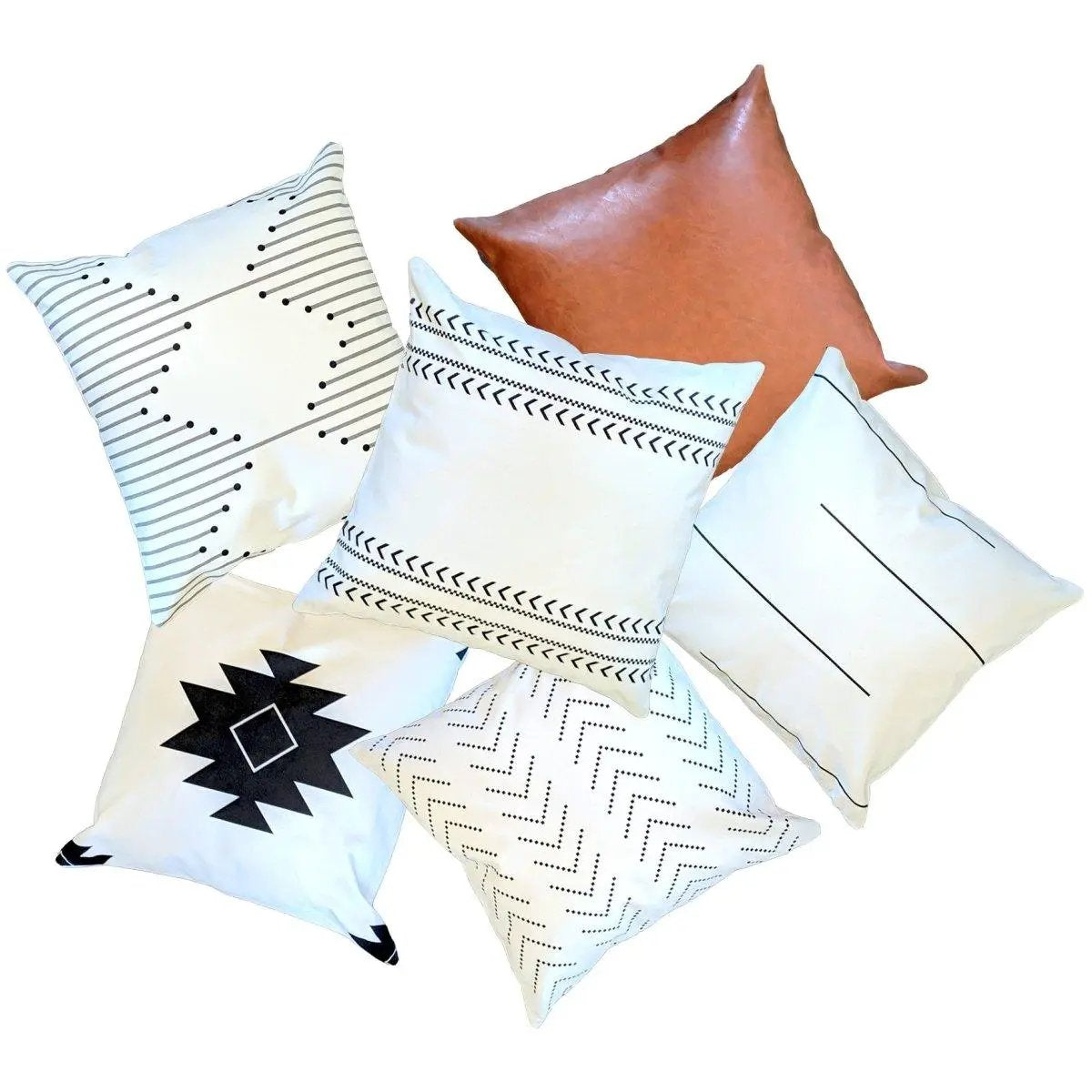 Amber and Farmhouse Pillow Set 18x18 Inches