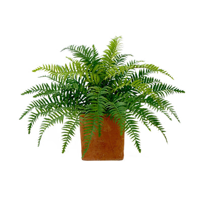 22” Artificial Fern Plant in Decorative Planter - Tampa Home & Garden Store