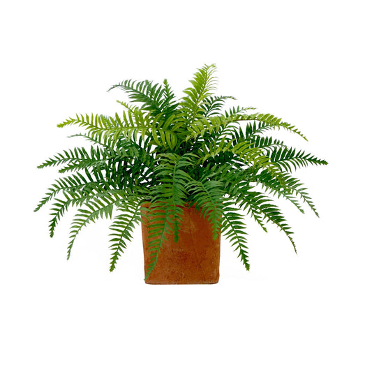 22” Artificial Fern Plant in Decorative Planter - Tampa Home & Garden Store
