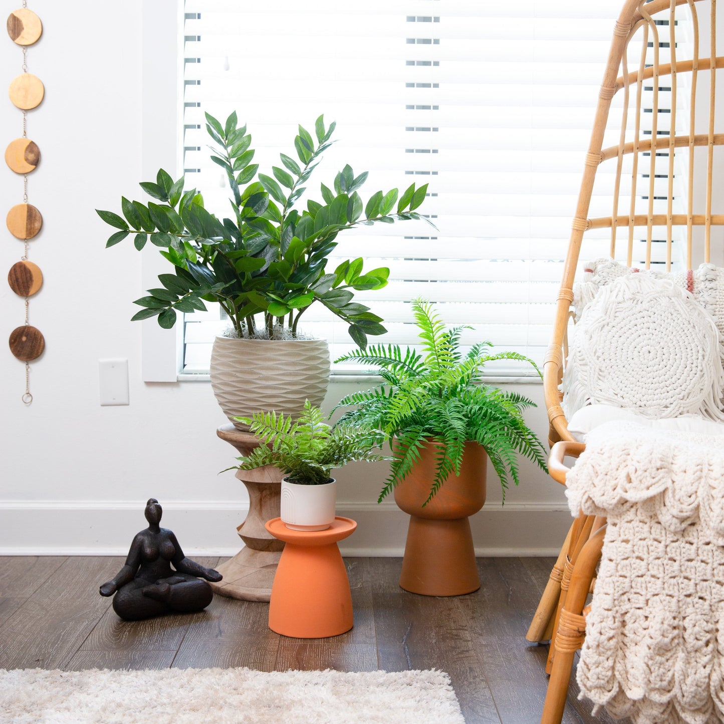 22” Artificial Fern Plant in Decorative Planter - Tampa Home & Garden Store