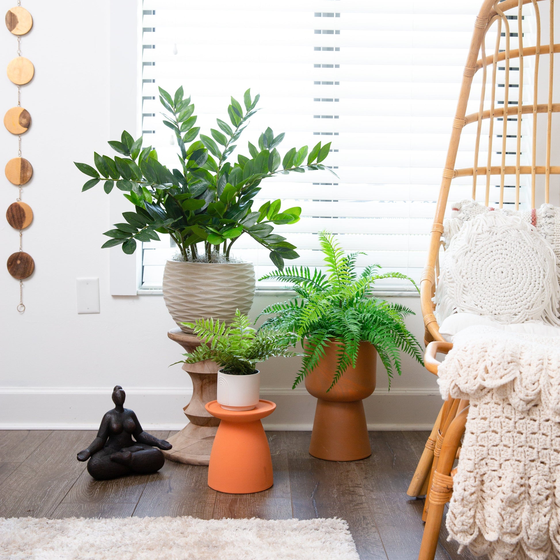 22” Artificial Fern Plant in Decorative Planter - Tampa Home & Garden Store
