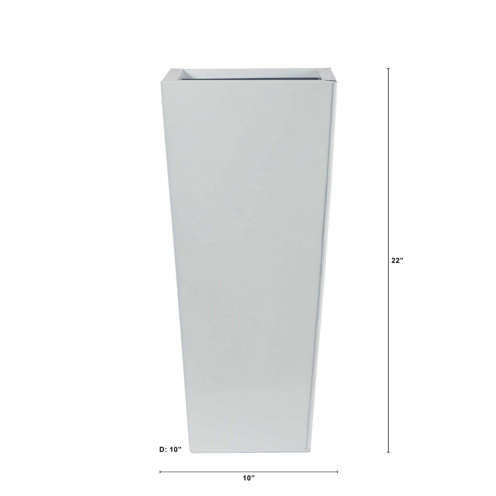 22" Decorative Metal Tower Vase - Tampa Home & Garden Store